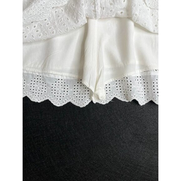Talulah Eyelet Babydoll Dress White I've Got A Secret  Size S Built in Romper - Picture 10 of 10